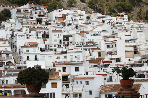 Paisaje del pueblo de Mijas (Málaga, España)