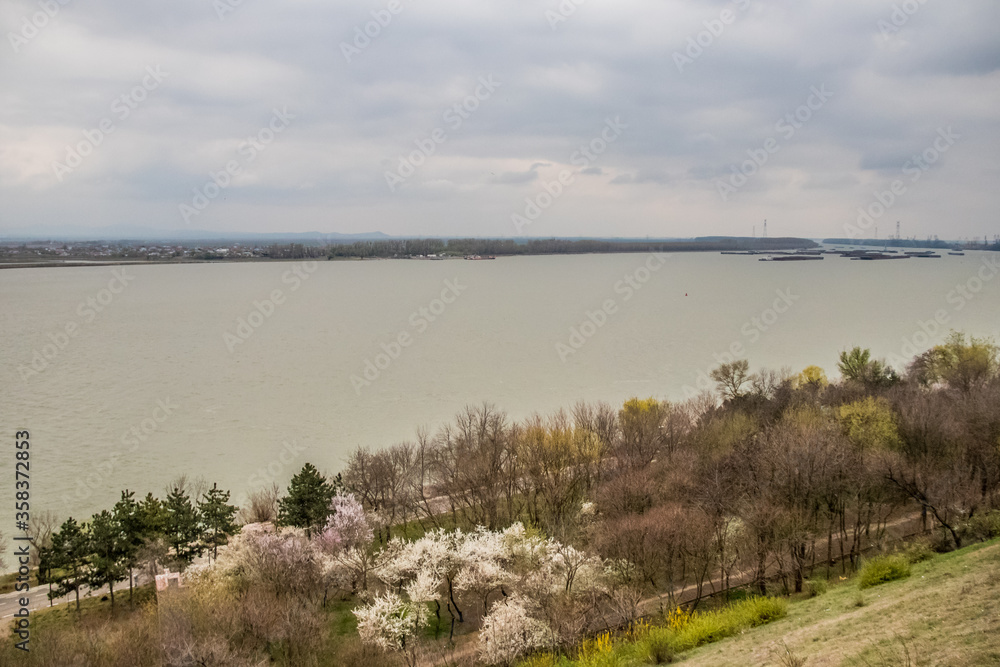 Danube River from Galati County, Romania