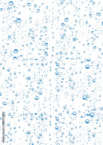 isolated background water bleu, on background white
