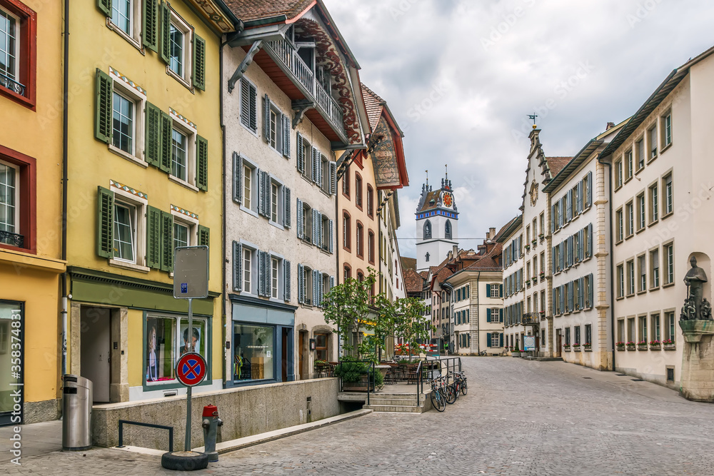 Street in Aarau, Switzerland
