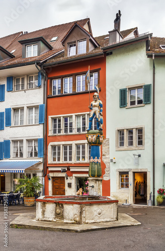 Square in Lenzburg city, Switzerland