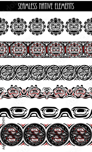abstract background native north american set