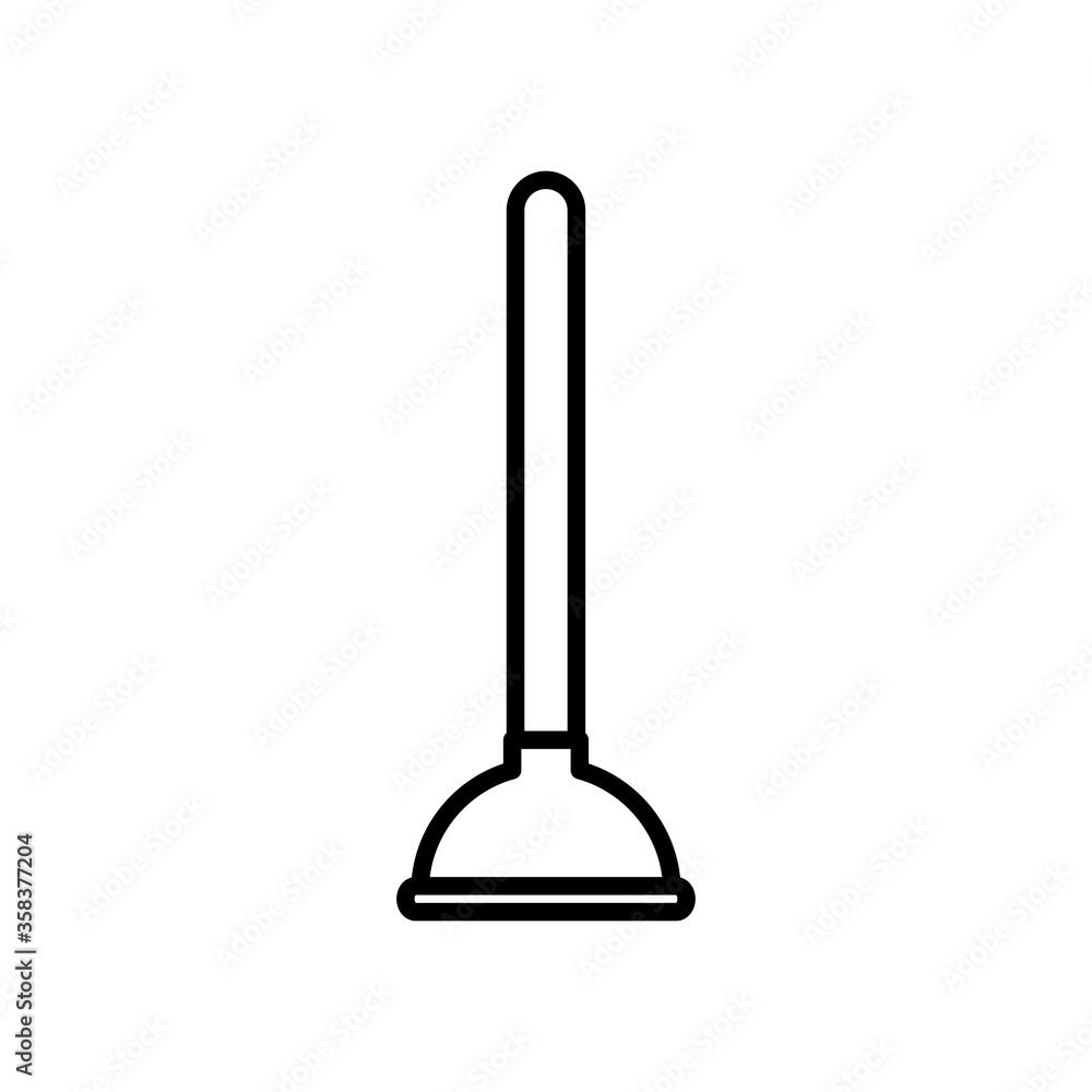 toilet pump icon, line style toilet pump icon, line style