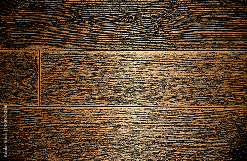 Distressed overlay golden wooden plank texture, grunge background.