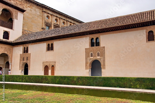 A beautiful view of Alhambra in Granada Andalusia Spain