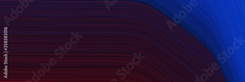 simple header with colorful modern soft curvy waves background design with very dark pink, strong blue and midnight blue color