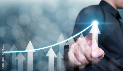 Photography Business development to success and growing growth concept, business growth conc