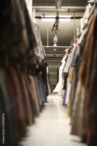 Wallpaper Mural Vintage garment, on rack, storage, industrial, costumes, fancy dress, warehouse, retail store Torontodigital.ca