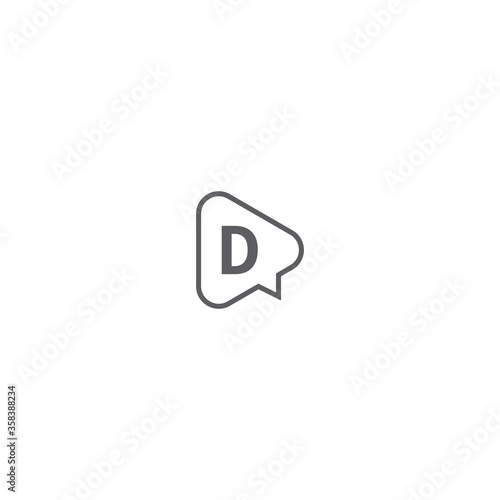  Letter D logo icon flat design concept © xbudhong