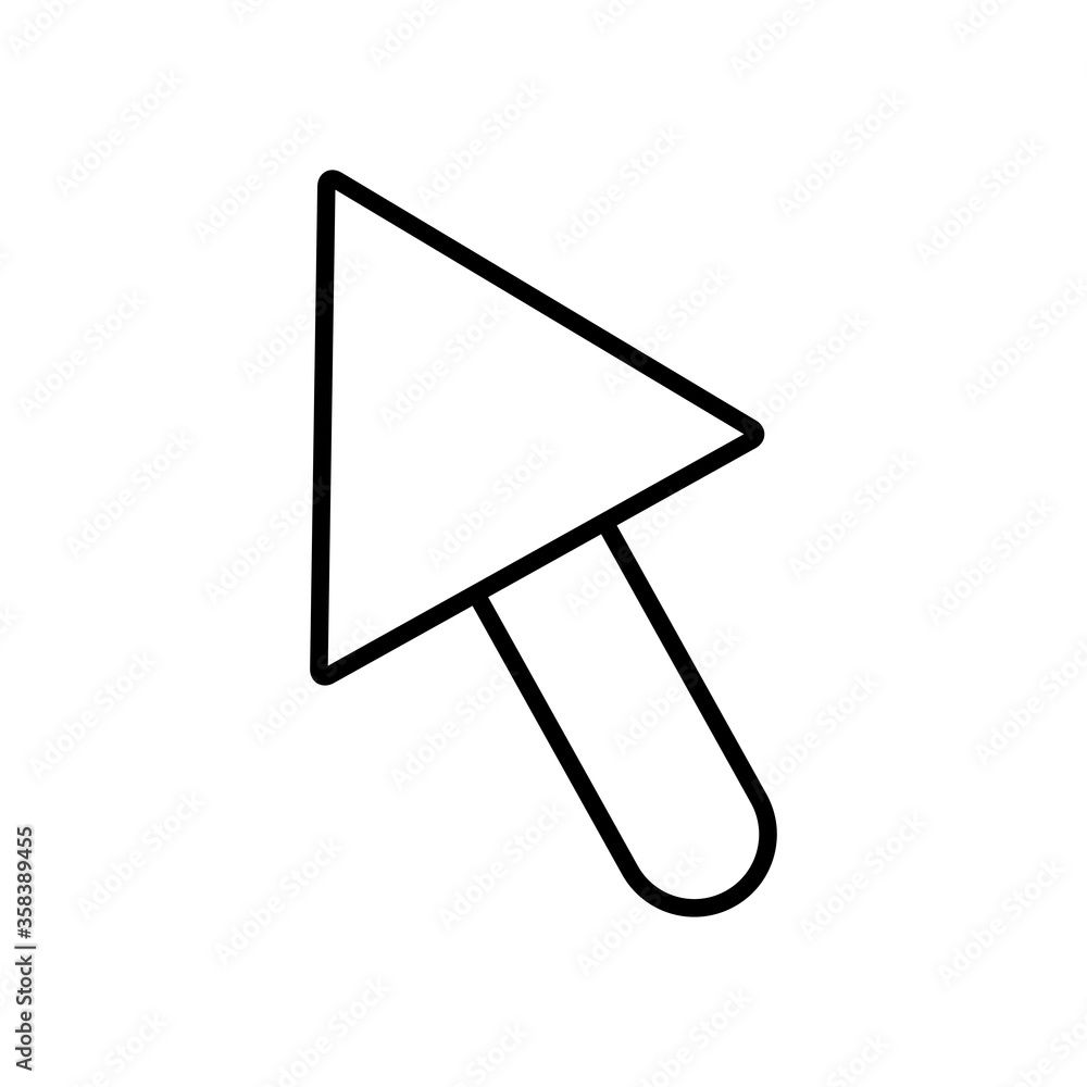 web icons concept, arrow cursor icon, line style web icons concept, arrow cursor icon, line style