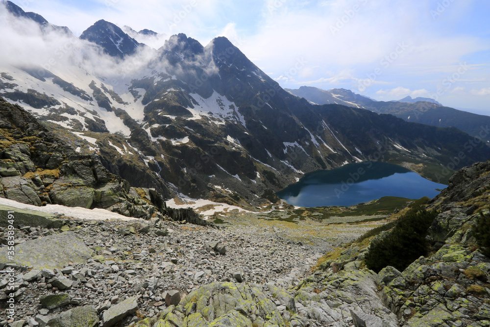 Black Lake in Gasienicowa Valley, Tatra Mountains, Poland