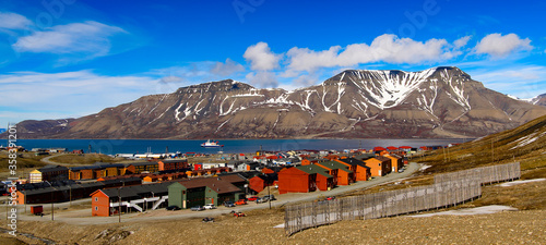 Beuatiful nature of Longyearbyen, Svalbard, Norway photo