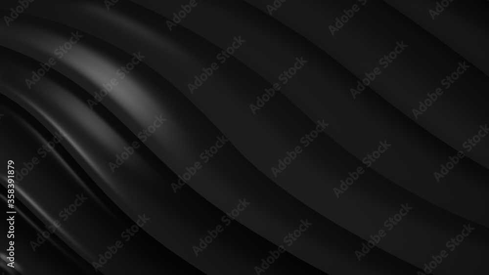 Black gray gradient geometric abstract background. Elegant curved lines and shape with color graphic design. 3d Rendering... Black gray gradient geometric abstract background. Elegant curved lines and shape with color graphic design. 3d Rendering...
