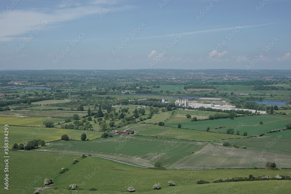 aerial view of rural landscape