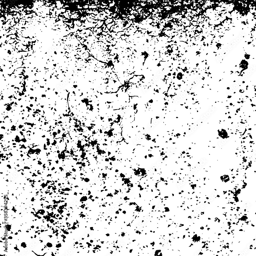 Obraz premium Grunge Texture Vector Illustration. Vintage Retro Template, Weathered Grained Distress Obsolete Crack Effect.