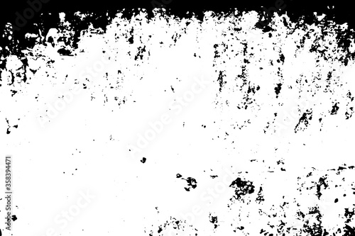 Wallpaper Mural Grunge Texture Vector Illustration. Vintage Retro Template, Weathered Grained Distress Obsolete Crack Effect. Torontodigital.ca