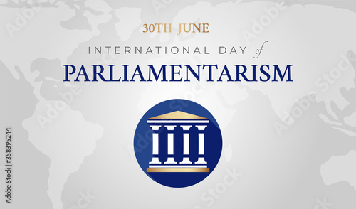 International Day of Parliamentarism Background Illustration Banner