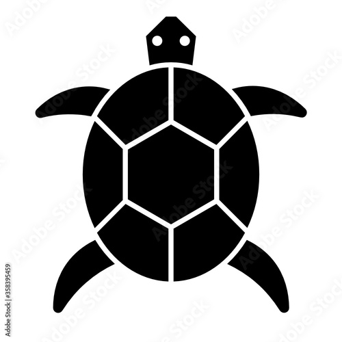 Fototapeta Naklejka Na Ścianę i Meble -  Pocket Pet Small Turtle Vector Icon Design 
