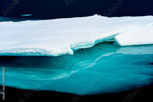 Ice landcape on the water in Arctic © Anton Ivanov Photo