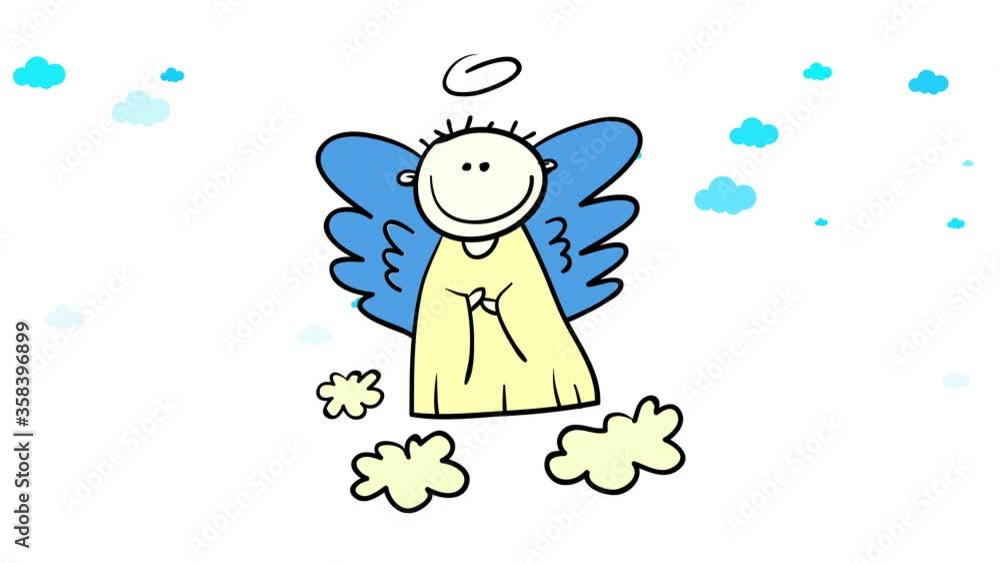 boy angel or cherub contemplating humanity with innocence and love floating above the surface over moving clouds living on a fantasy world created by religion boy angel or cherub contemplating humanity with innocence and love floating above the surface over moving clouds living on a fantasy world created by religion