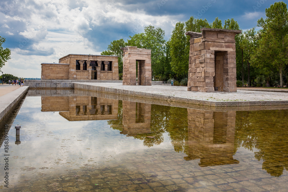 Temple of Debod an ancient Egyptian temple that was dismantled and rebuilt in Madrid