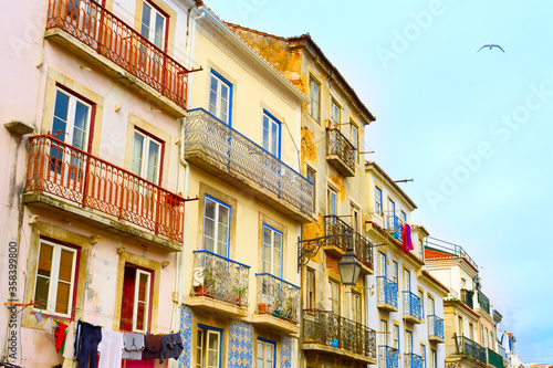 Old Town street, Lisbon, Portugal