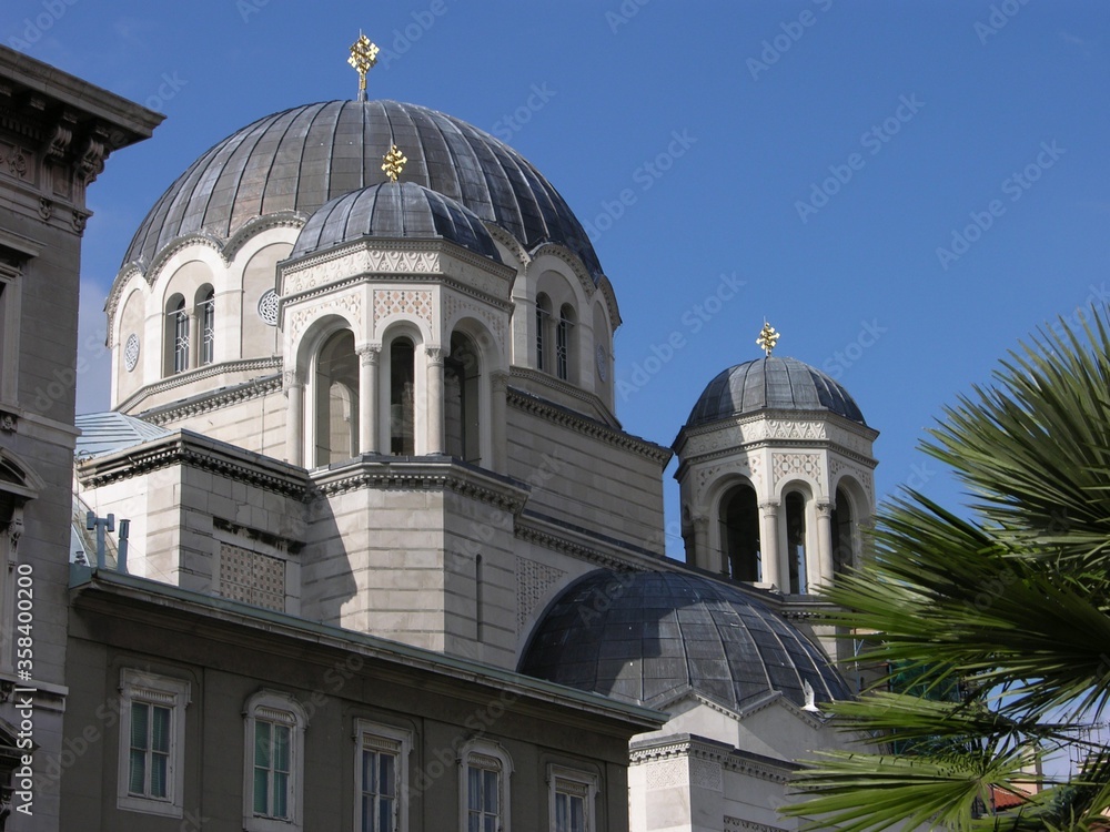 Trieste, Italy, Serbian Orthodox Church, Domes