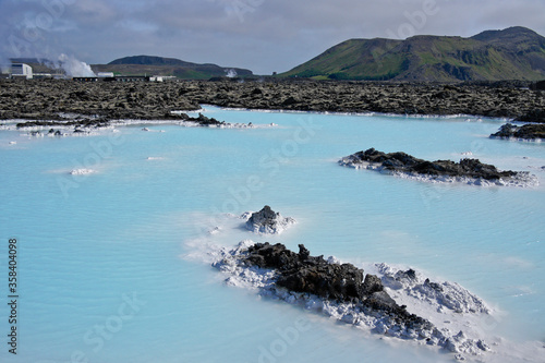 Svartsengi power station and the Blue Lagoon, Grindavik, Iceland