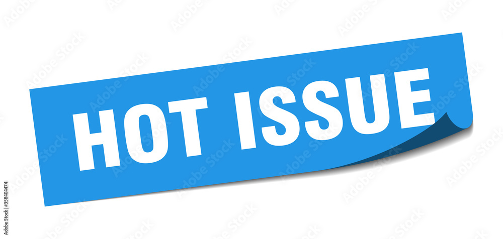 hot issue sticker. hot issue square isolated sign. hot issue label hot issue sticker. hot issue square isolated sign. hot issue label