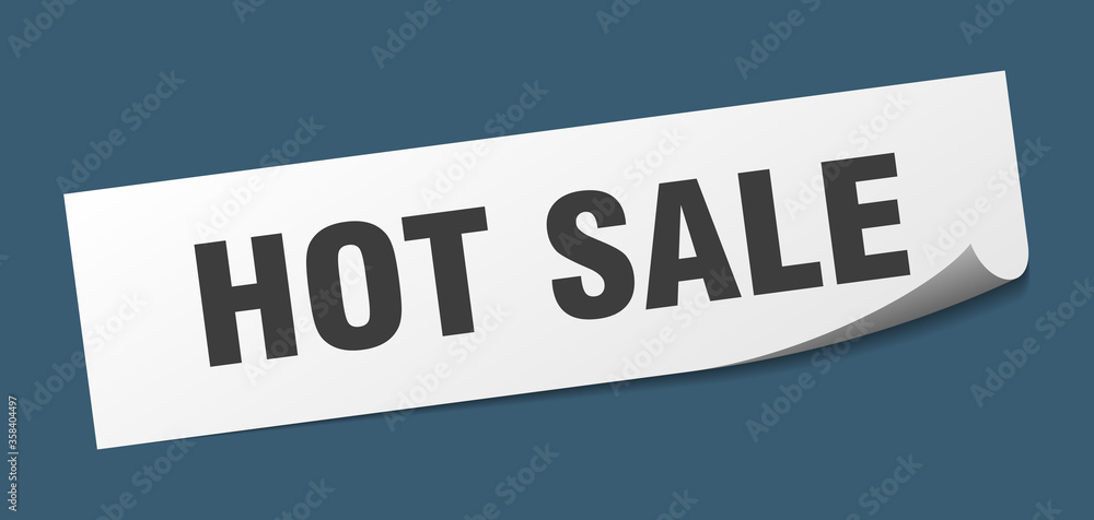 hot sale sticker. hot sale square isolated sign. hot sale label