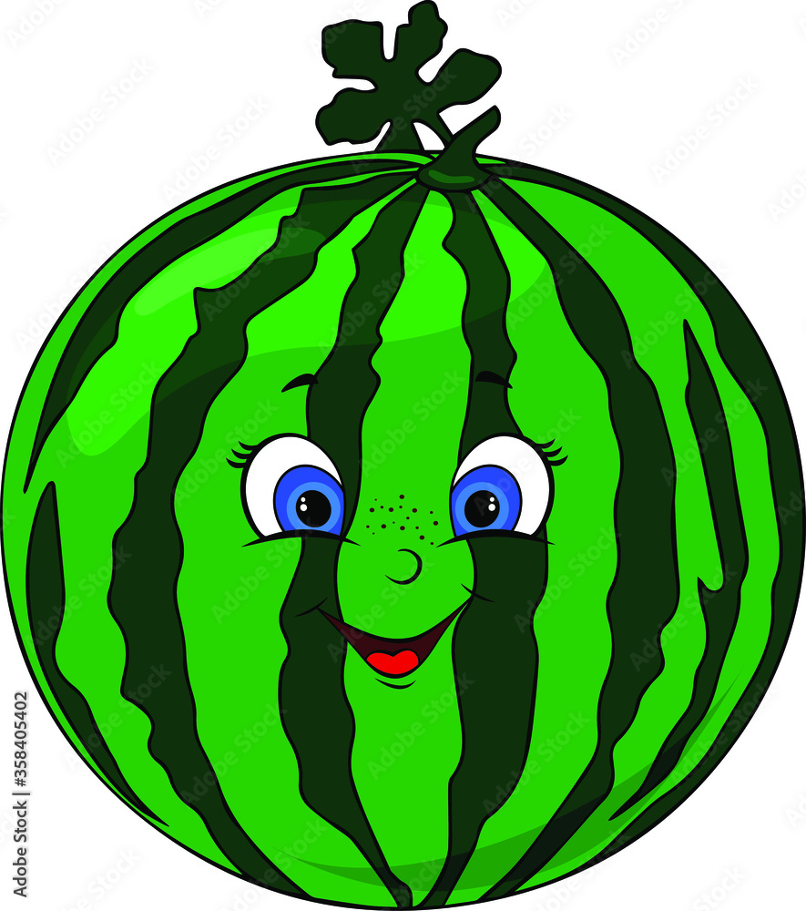 Obraz premium cartoon character of fruits and vegetables