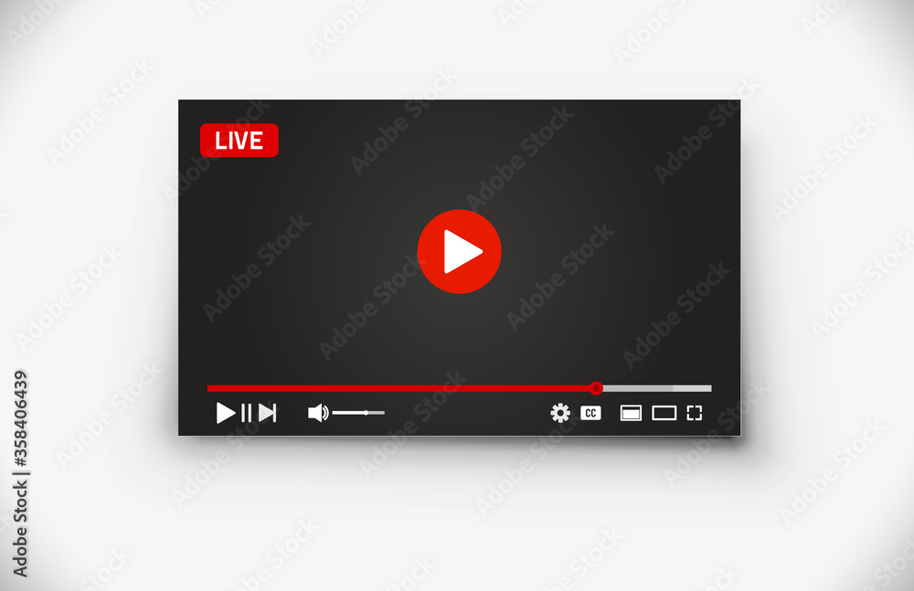 Video Player Vector illustration Video Player Vector illustration