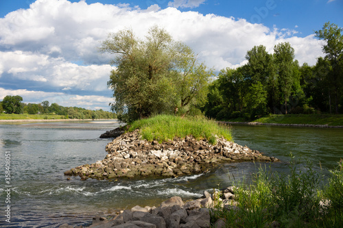 The river estuary of the 