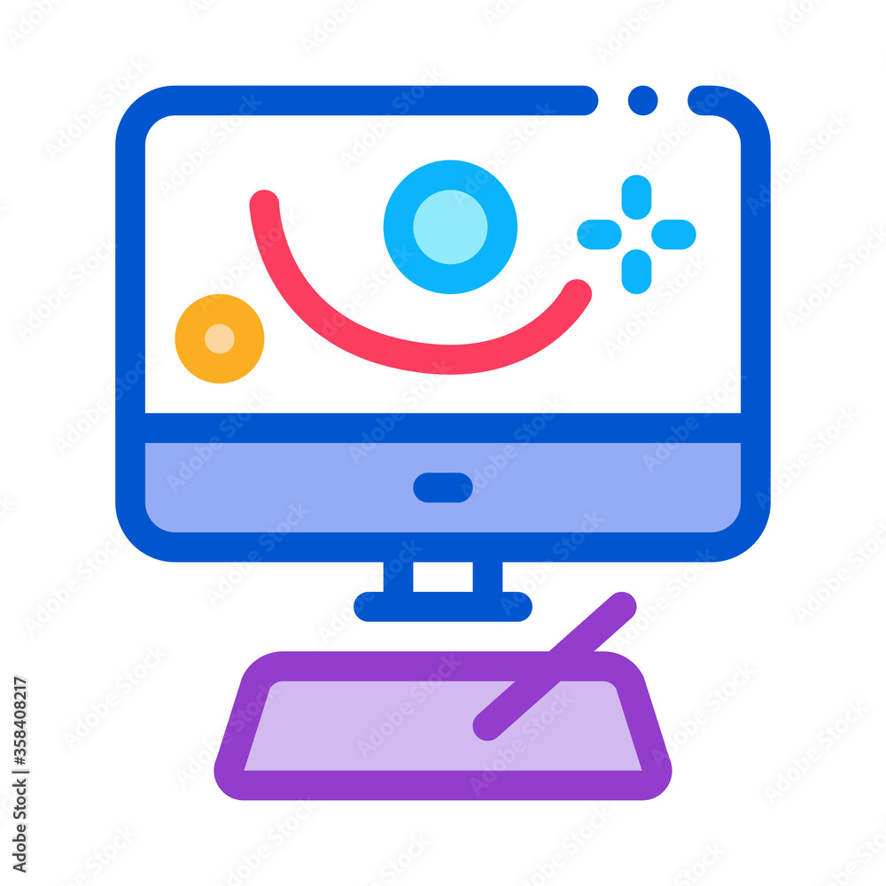 motion projection in action icon vector. motion projection in action sign. color symbol illustration motion projection in action icon vector. motion projection in action sign. color symbol illustration