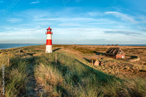 Lighthouse List Ost on the island of Sylt, Schleswig-Holstein, Germany photo