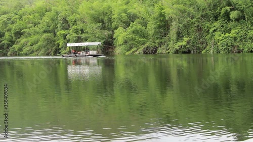 lake in the forest green nature riverkwai Kanchanaburi Thailand  photo