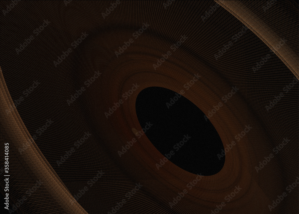Wireframe space concept isolated on black background, wireframe technology backgrounds 