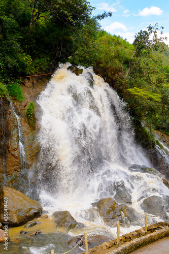It s Waterfall in a village of Catcat  Vietnam