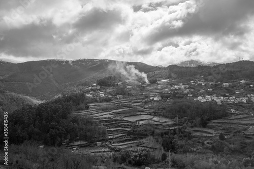 Landscape Scenery North of Portugal BW