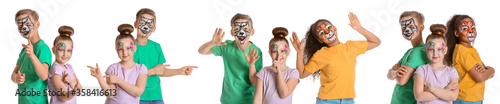 Funny little children with ...