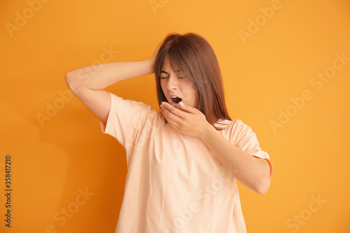 Young woman suffering from ...