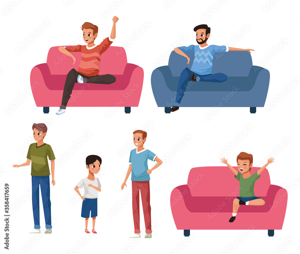 group of family members Stay at Home campaign group of family members Stay at Home campaign