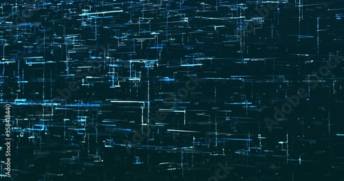 Abstract digital network data background, 3D rendering