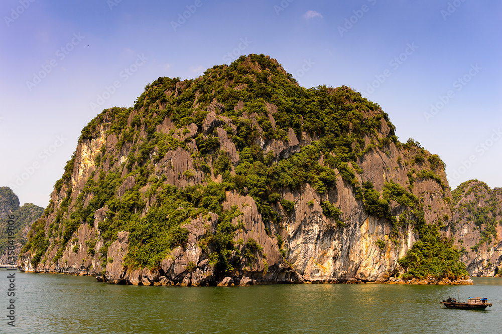 It's Ha Long bay rocks. UNESCO World Heritage site