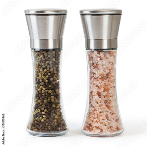 Salt & Pepper Grinders Isolated