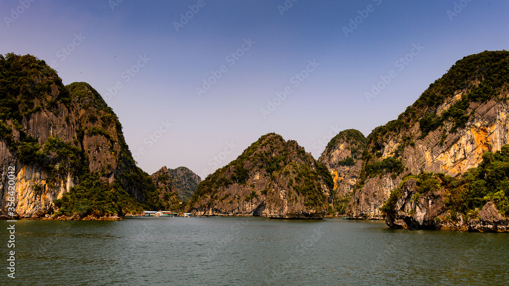 It's Ha Long bay rocks. UNESCO World Heritage site