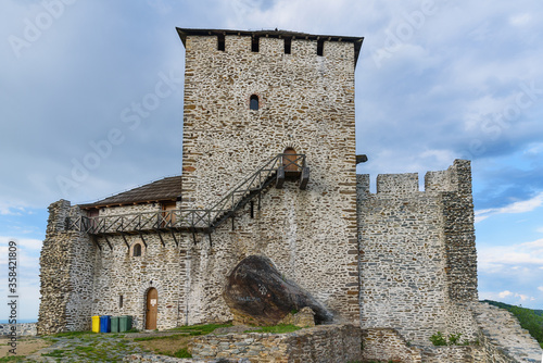 Vrsac, Serbia - June 04, 2020: Vrsac fortress in Serbia. Landmark architecture on Vojvodina district. Vrsac Castle formerly known as 