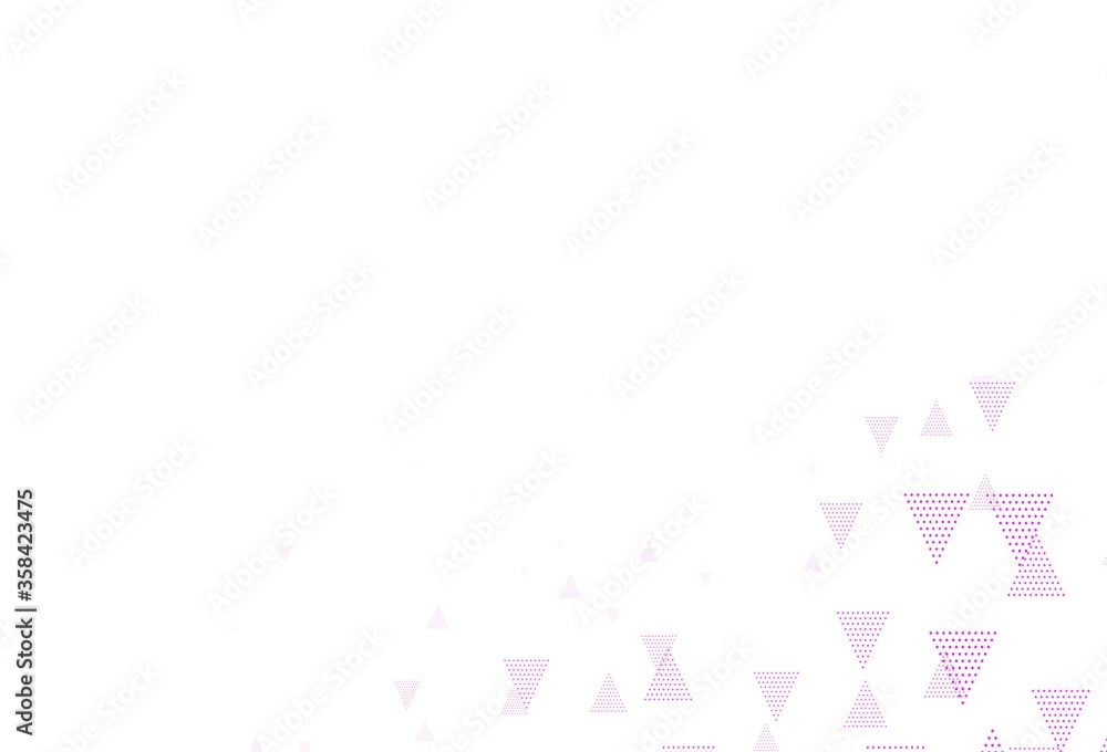 Light Pink vector backdrop with lines, circles.