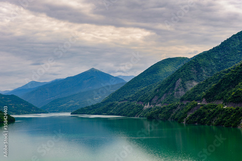 It's Beautiful river in the Caucasus mountains