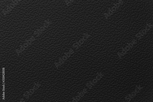 Close - up Black leather texture and seamless background